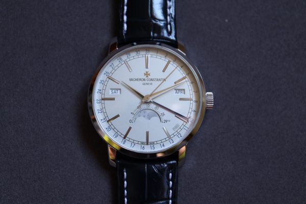 VC Traditionnelle 4010T/000P-B345 SS MXF Best Edition Valkoinen kellotaulu mustalla nahkahihnalla A2460QCL - Super Clone Watch | 1:1 Paras versio