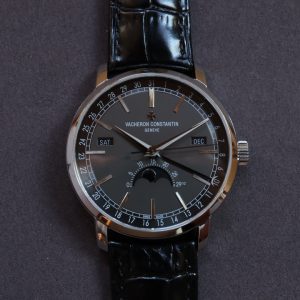 VC Traditionnelle 4010T/000G-B740 SS MXF Best Edition Grey Dial on Black leather strap A2460QCL - Super Clone Watch | 1:1 Best Version