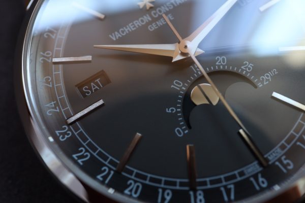 VC Traditionnelle 4010T/000G-B740 SS MXF Best Edition Quadrante grigio su cinturino in pelle nera A2460QCL - Orologio Super Clone | 1:1 Migliore Versione