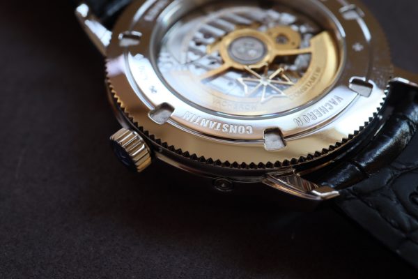 VC Traditionnelle 4010T/000G-B740 SS MXF Best Edition Quadrante grigio su cinturino in pelle nera A2460QCL - Orologio Super Clone | 1:1 Migliore Versione