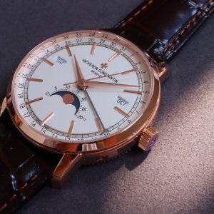 VC Traditionnelle 4010T/000R-B344 RG MXF ベストエディション ホワイトダイアル ブラウンレザーストラップ A2460QCL - スーパークローンウォッチ｜1:1 ベストバージョン