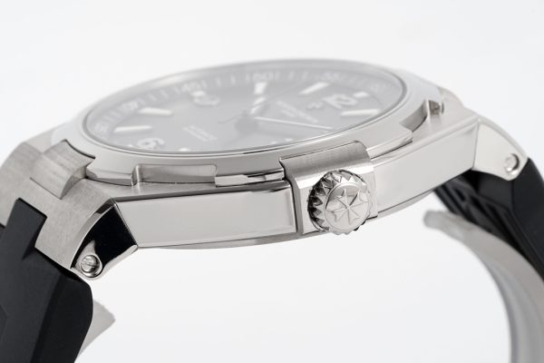 VC Overseas 47040/000W-9500 PPF 1:1 Best Edition Gray Textured Dial on Black Rubber Strap A1226 - Super Clone Watch | 1:1 Best Version