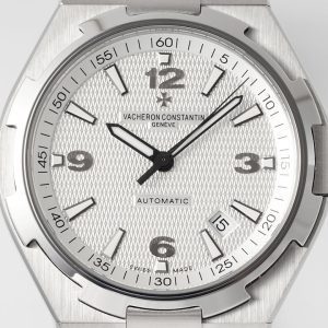 VC Overseas 47040/B01A-9093 SS PPF 1:1 Best Edition ブラックラバーストラップ ホワイトテクスチャードダイヤル A1226 - スーパークローン時計｜1:1ベストバージョン