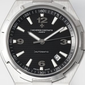 VC オーバーシーズ 47040/B01A-9094 SS PPF 1:1 ベスト・エディション ブラック・ラバー・ストラップ ブラック・テクスチャード・ダイヤル A1226 - スーパークローン・ウォッチ｜1:1 ベスト・バージョン