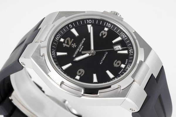 VC オーバーシーズ 47040/B01A-9094 SS PPF 1:1 ベスト・エディション ブラック・ラバー・ストラップ ブラック・テクスチャード・ダイヤル A1226 - スーパークローン・ウォッチ｜1:1 ベスト・バージョン