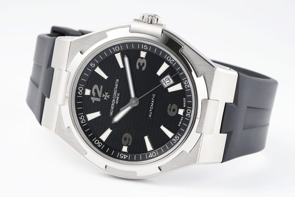 VC オーバーシーズ 47040/B01A-9094 SS PPF 1:1 ベスト・エディション ブラック・ラバー・ストラップ ブラック・テクスチャード・ダイヤル A1226 - スーパークローン・ウォッチ｜1:1 ベスト・バージョン