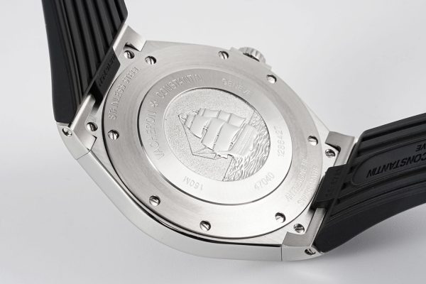 VC オーバーシーズ 47040/B01A-9094 SS PPF 1:1 ベスト・エディション ブラック・ラバー・ストラップ ブラック・テクスチャード・ダイヤル A1226 - スーパークローン・ウォッチ｜1:1 ベスト・バージョン