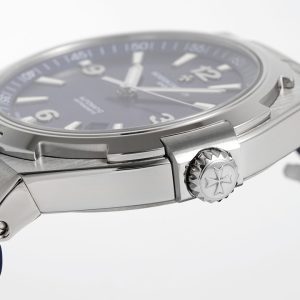 VC Overseas 47040/000A-9008 PPF 1:1 Best Edition Quadrante blu testurizzato su cinturino in gomma blu A1226 - Orologio super clone | 1:1 Best Version