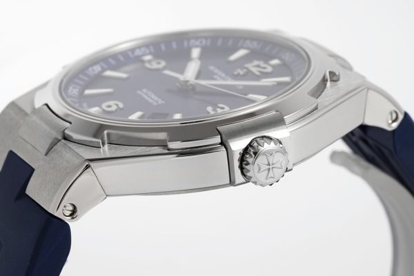 VC Overseas 47040/000A-9008 PPF 1:1 Best Edition Quadrante blu testurizzato su cinturino in gomma blu A1226 - Orologio super clone | 1:1 Best Version