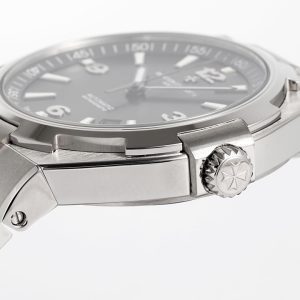 VC Overseas 47040/000W-9500 SS PPF 1:1 Best Edition harmaa kuvioitu Dial SS rannekorun A1226 - Super Clone Watch | 1:1 Paras versio