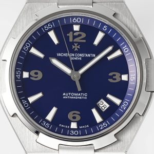 VC Overseas 47040/000A-9008 SS PPF 1:1 Best Edition Blaues strukturiertes Zifferblatt auf Edelstahlarmband A1226 - Super Clone Watch | 1:1 Best Version