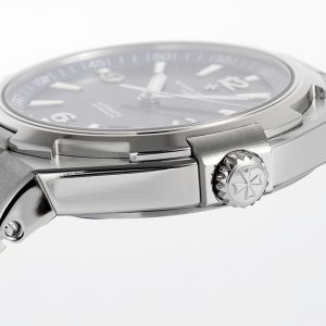 VC Overseas 47040/000A-9008 SS PPF 1:1 Best Edition Blaues strukturiertes Zifferblatt auf Edelstahlarmband A1226 - Super Clone Watch | 1:1 Best Version