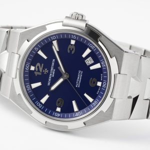 VC Overseas 47040/000A-9008 SS PPF 1:1 Best Edition Blaues strukturiertes Zifferblatt auf Edelstahlarmband A1226 - Super Clone Watch | 1:1 Best Version