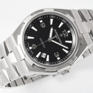 VC オーバーシーズ 47040/B01A-9094 SS PPF 1:1 ベスト・エディション ブラック・テクスチャード・ダイヤル SSブレスレット A1226 - スーパークローン・ウォッチ｜1:1 ベスト・バージョン