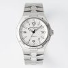 VC Overseas 47040/B01A-9093 SS PPF 1:1 Best Edition Quadrante bianco testurizzato su bracciale SS A1226 - Orologio super clone | 1:1 Best Version
