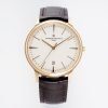 VC Patrimony Date 85180/000R-9248 RG PPF 1:1 Best Edition White Dial on Brown Leather Strap MIYOTA 9015 - Super Clone Watch | 1:1 Best Version