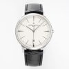 Patrimony Date 85180/000G-9230 SS PPF 1:1 Best Edition White Dial on Black Leather Strap MIYOTA 9015 - Super Clone Watch | 1:1 Best Version