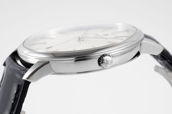 Patrimony Date 85180/000G-9230 SS PPF 1:1 Best Edition White Dial on Black Leather Strap MIYOTA 9015 - Super Clone Watch | 1:1 Best Version