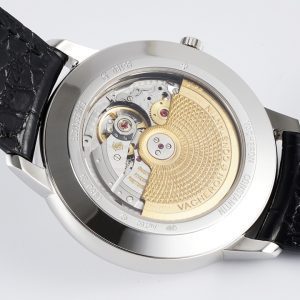 Patrimony Date 85180/000G-9230 SS PPF 1:1 Best Edition White Dial on Black Leather Strap MIYOTA 9015 - Super Clone Watch | 1:1 Best Version