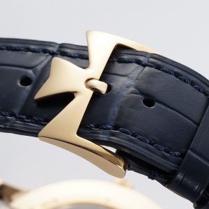 VC Patrimony Date 85180/000R-B515 RG PPF 1:1 Best Edition Blue Dial on BlueLeather Strap MIYOTA 9015 - Super Clone Watch | 1:1 Best Version