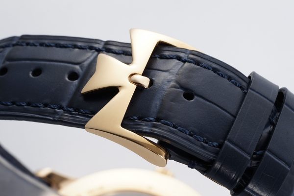 VC Patrimony Date 85180/000R-B515 RG PPF 1:1 Best Edition Blue Dial on BlueLeather Strap MIYOTA 9015 - Super Clone Watch | 1:1 Best Version