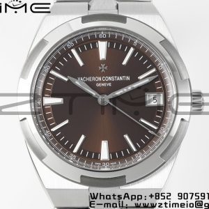 VC Overseas 4500V/110A-B146 PPF 1:1 Best Edition Brown Dial on SS Bracelet A5100 - Super Clone Watch | 1:1 Nejlepší verze