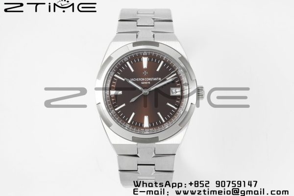 VC Overseas 4500V/110A-B146 PPF 1:1 Best Edition Brown Dial on SS Bracelet A5100 - Super Clone Watch | 1:1 Nejlepší verze