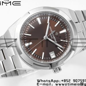VC Overseas 4500V/110A-B146 PPF 1:1 Best Edition Brown Dial on SS Bracelet A5100 - Super Clone Watch | 1:1 Nejlepší verze