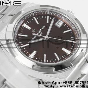 VC Overseas 4500V/110A-B146 PPF 1:1 Best Edition Brown Dial on SS Bracelet A5100 - Super Clone Watch | 1:1 Nejlepší verze