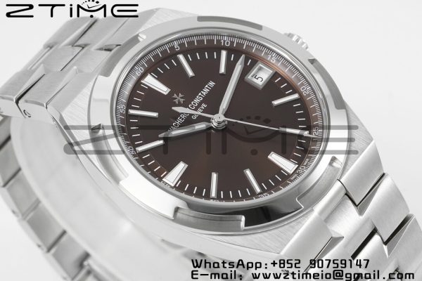 VC Overseas 4500V/110A-B146 PPF 1:1 Best Edition Brown Dial on SS Bracelet A5100 - Super Clone Watch | 1:1 Nejlepší verze