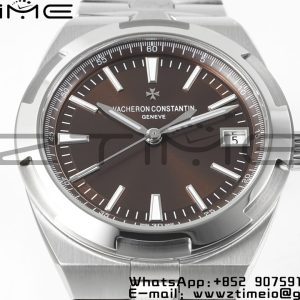 VC Overseas 4500V/110A-B146 PPF 1:1 Best Edition Brown Dial on SS Bracelet A5100 - Super Clone Watch | 1:1 Nejlepší verze
