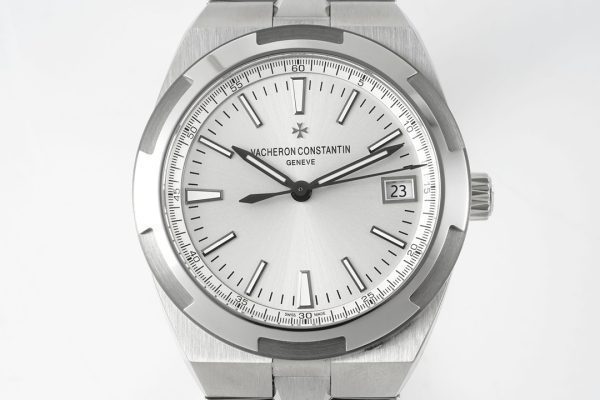 VC Overseas 4500V/110A-B126 SS PPF 1:1 Best Edition Silver Dial on SS Bracelet A5100 - Super Clone Watch | 1:1 Best Version