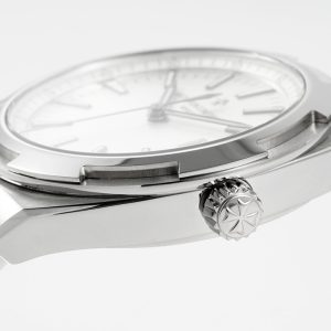 VC Overseas 4500V/110A-B126 SS PPF 1:1 Best Edition Silver Dial on SS Bracelet A5100 - Super Clone Watch | 1:1 Best Version