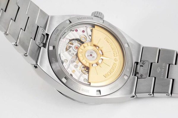 VC Overseas 4500V/110A-B126 SS PPF 1:1 Best Edition Silver Dial on SS Bracelet A5100 - Super Clone Watch | 1:1 Best Version