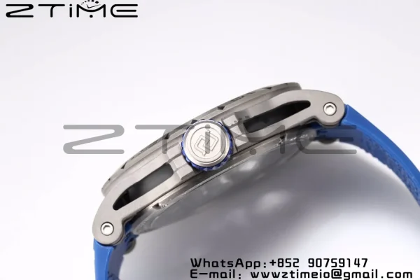 RD Excalibur RDDBEX0546 BBR 1:1 Mejor Edición Esqueleto Esfera Azul con Correa de Caucho Azul A2136 Tourbillon V4 - Super Clone Watch | 1:1 Mejor Versión