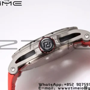 RD エクスカリバー RDDBEX0479 BBR 1:1ベストエディション スケルトン ブラックダイアル レッドラバーストラップ A2136 トゥールビヨン V4 - スーパークローンウォッチ｜1:1ベストバージョン