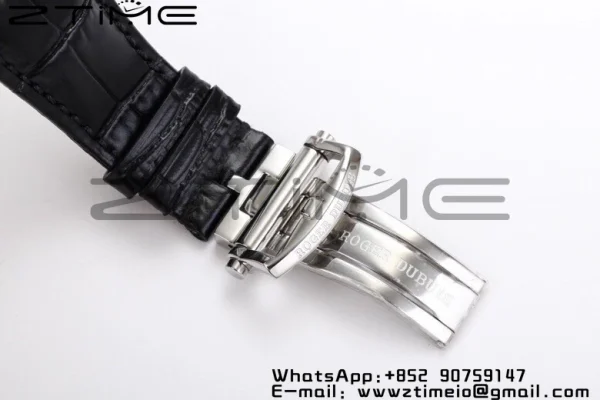 RD Excalibur Rddbex0393 SS  BBRF 1:1 Best Edition Skeleton Dial on Black Leather Strap A2136 Tourbillon V4 - Super Clone Watch | 1:1 Best Version