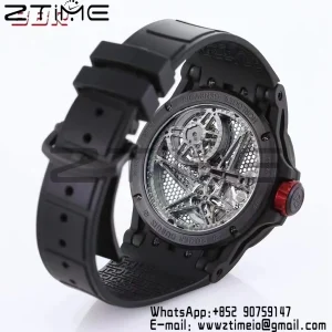 RD EXCALIBUR SPIDER RDDBEX0817 BBRF Best Edition Skeleton Black Dial on Black Rubber Strap A2136 Tourbillon - Super Clone Watch | 1:1 Best Version