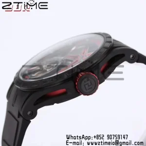 RD EXCALIBUR SPIDER RDDBEX0817 BBRF Best Edition Skeleton Black Dial on Black Rubber Strap A2136 Tourbillon - Super Clone Watch | 1:1 Best Version