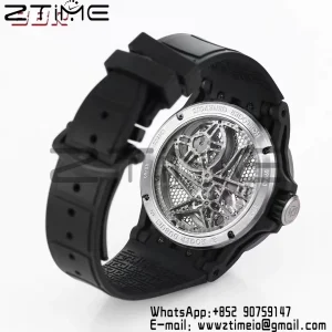 RD EXCALIBUR SPIDER RDDBEX0815 BBRF Best Edition Skeleton Black Dial on Black Rubber Strap A2136 Tourbillon - Super Clone Watch | 1:1 Best Version
