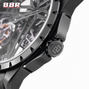 RD Excalibur RDDBEX0889 Titanium  BBRF 1:1 Best Edition Skeleton Dial on Blcak Rubber Strap A2136 Tourbillon V4 - Super Clone Watch | 1:1 Best Version