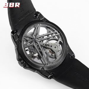 RD Excalibur RDDBEX0889 Titanium  BBRF 1:1 Best Edition Skeleton Dial on Blcak Rubber Strap A2136 Tourbillon V4 - Super Clone Watch | 1:1 Best Version