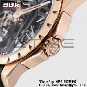 RD Excalibur RDDBEX0838 RG BBRF 1:1 Best Edition Skeleton Dial on Blcak Rubber Strap A2136 Tourbillon V4 - Super Clone Watch | 1:1 Best Version