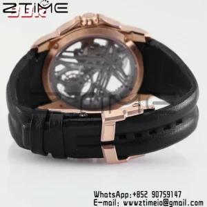 RD Excalibur RDDBEX0838 RG BBRF 1:1 Best Edition Skeleton Dial on Blcak Rubber Strap A2136 Tourbillon V4 - Super Clone Watch | 1:1 Best Version