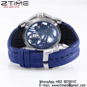RD Excalibur RDDBEX0838 SS BBRF 1:1 Best Edition Skeleton Dial on Blue Rubber Strap A2136 Tourbillon V4 - Super Clone Watch | 1:1 Best Version