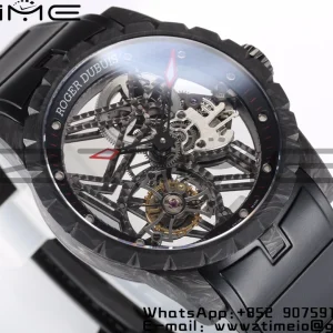 RD Excalibur Rddbex0393 FC BBRF 1:1 Best Edition Skeleton Dial on Black Rubber Strap A2136 Tourbillon V4 - Super Clone Watch | 1:1 Best Version