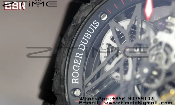 RD Excalibur Rddbex0393 FC BBRF 1:1 Best Edition Skeleton Dial on Black Rubber Strap A2136 Tourbillon V4 - Super Clone Watch | 1:1 Best Version