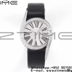 Limelight Gala G0A42150 26mm SS ZF 1:1 Best Edition Silver Dial on Black Fabric Strap Siwss Quartz - Super Clone Watch | 1:1 Best Version