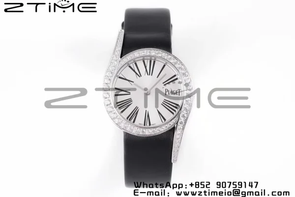 Limelight Gala G0A42150 26mm SS ZF 1:1 Best Edition Silver Dial on Black Fabric Strap Siwss Quartz - Super Clone Watch | 1:1 Best Version