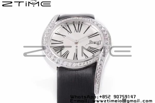 Limelight Gala G0A42150 26mm SS ZF 1:1 Best Edition Silver Dial on Black Fabric Strap Siwss Quartz - Super Clone Watch | 1:1 Best Version
